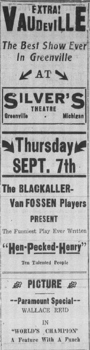 Silver Theatre - Sept 5 1922